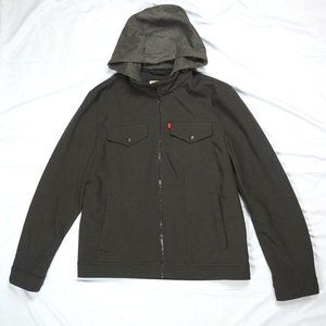 Levi's Soft Shelled Hooded Trucker Jacket sz M